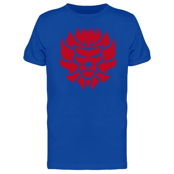 Cool Art Red Lion Head Tee Men's -Image by Shutterstock