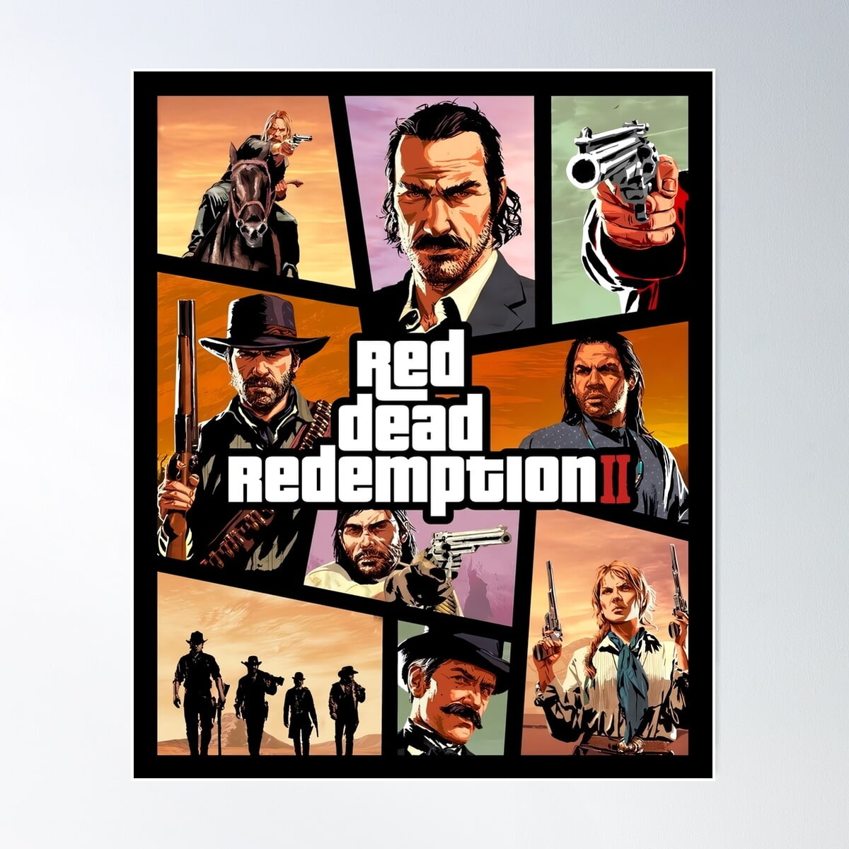 Cool Art Works Of Rdr 1 And 2 Online Best Game Poster Wall Art, Modern ...