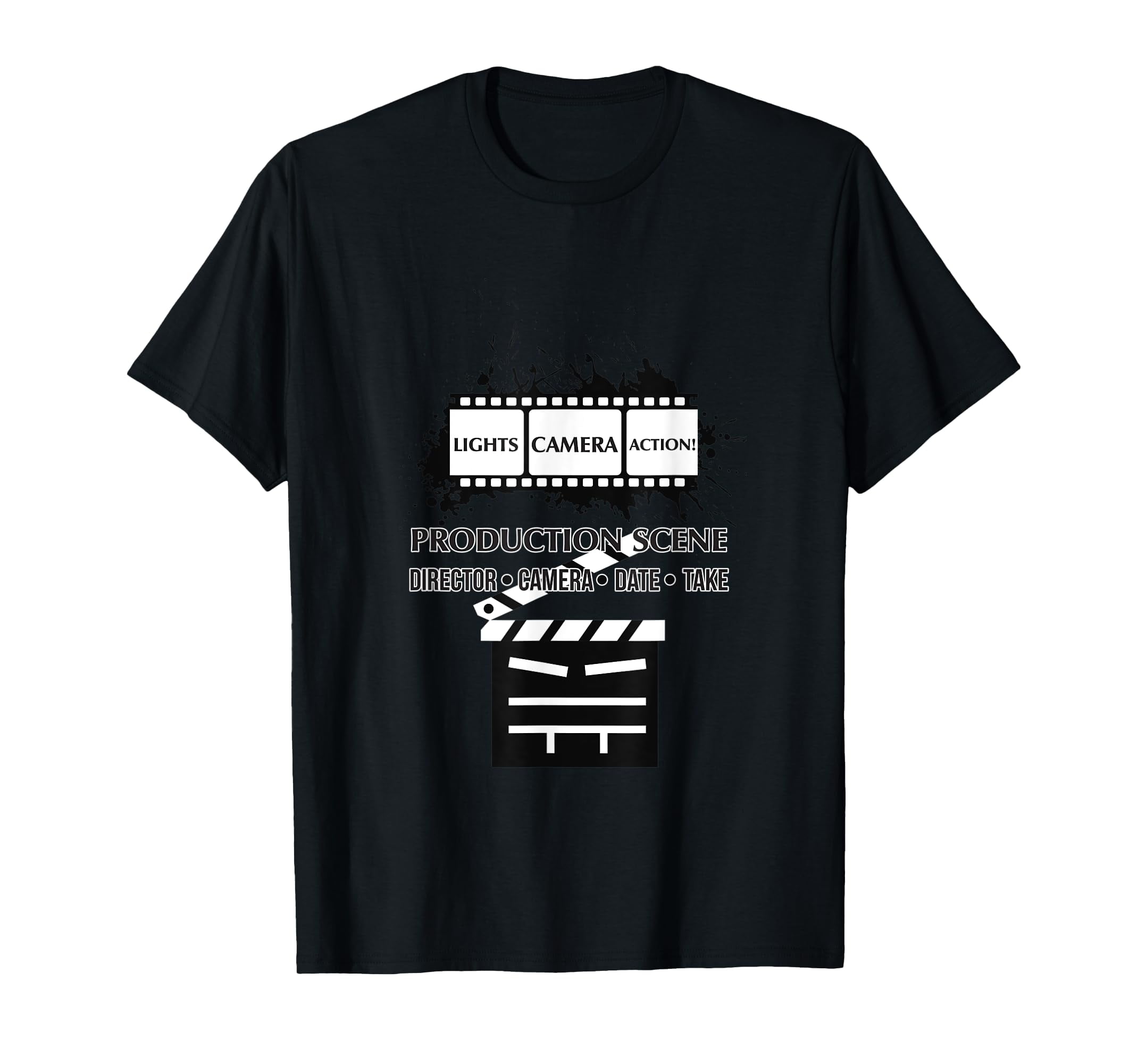Cool Art for Filming Production Light Camera Action TShirt