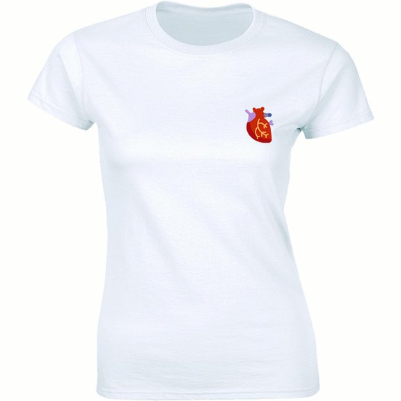 Cool Artistic Anatomical Human Heart Science - Cardiac Nurse Women's T-Shirt