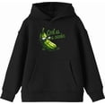 thumbnail image 1 of Cool As A Cucumber Humor Youth Black Long Sleeve Hoodie-XXL, 1 of 6