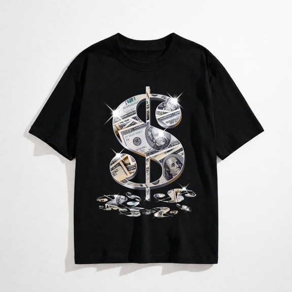 Cool As Dollar Bill Dollar Sign $$ Gift Design Idea T-Shirt
