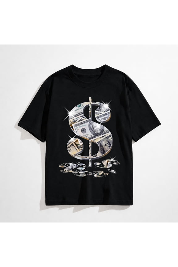 Cool As Dollar Bill Dollar Sign $$ Gift Design Idea T-Shirt