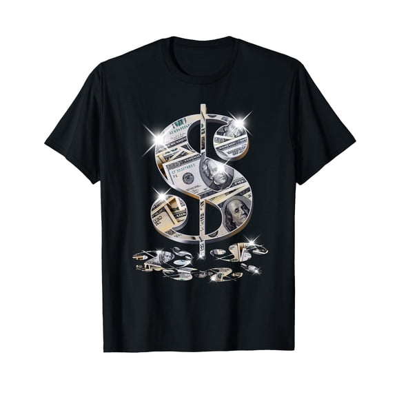 Cool As Dollar Bill Dollar Sign $$ Gift Design Idea T-Shirt
