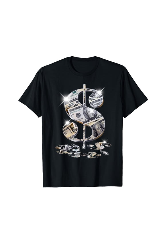 Cool As Dollar Bill Dollar Sign $$ Gift Design Idea T-Shirt
