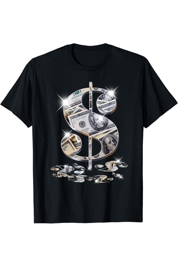 Cool As Dollar Bill Dollar Sign $$ Gift Design Idea T-Shirt