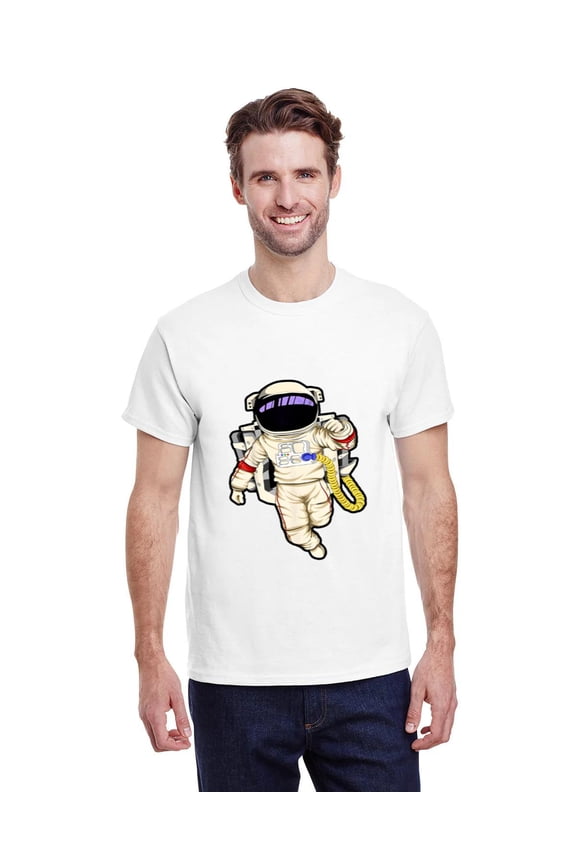 Cool Astronaut Outer Space Galaxy Adventure Graphic Unisex T-Shirt, for men & women, up to size 5XL