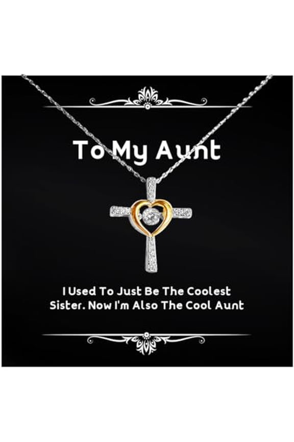 Cool Aunt Cross Dancing Necklace, I Used To Just Be The Coolest Sister. Now I'm, Fun Gifts for from Niece, Birthday Unique Gifts, Cool aunt gifts, Best cool aunt gifts, Unique cool aunt gifts,