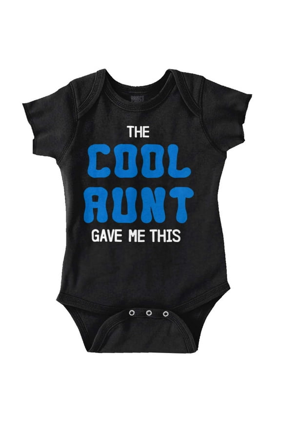 Cool Aunt Niece Nephew Present Cute Romper Boys or Girls Infant Baby Brisco Brands NB