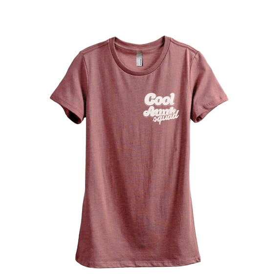Cool Aunt Squad Women's Fashion Relaxed T-Shirt Tee Heather Rouge 2X-Large