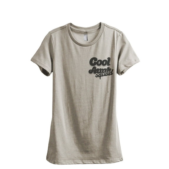 Cool Aunt Squad Women's Fashion Relaxed T-Shirt Tee Heather Tan X-Large
