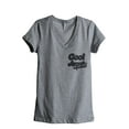 thumbnail image 1 of Cool Aunt Squad Women's Fashion Relaxed V-Neck T-Shirt Tee Heather Grey X-Large, 1 of 3