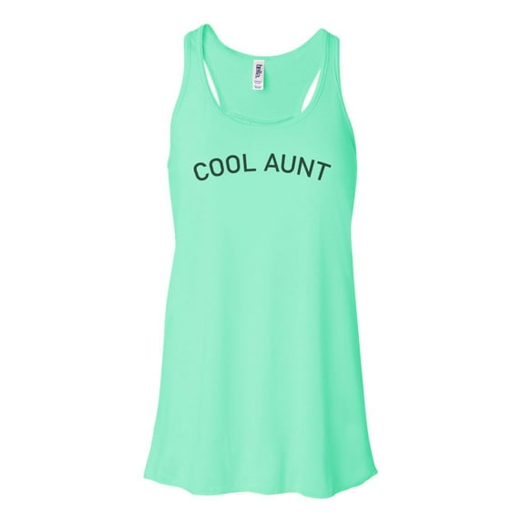 "Cool Aunt Tank, Cool Aunt, Aunt Racerback, Racerback, Bella Canvas, Sublimation, Aunt Muscle Tank, Aunt Life Shirt, Gift For Aunt, Fit Aunt, Mint , EXTRA SMALL"