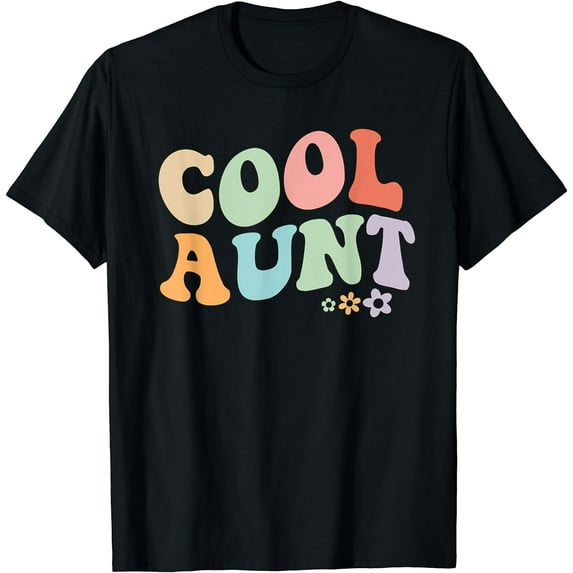 Cool Aunt vintage floral design to auntie from niece T-Shirt