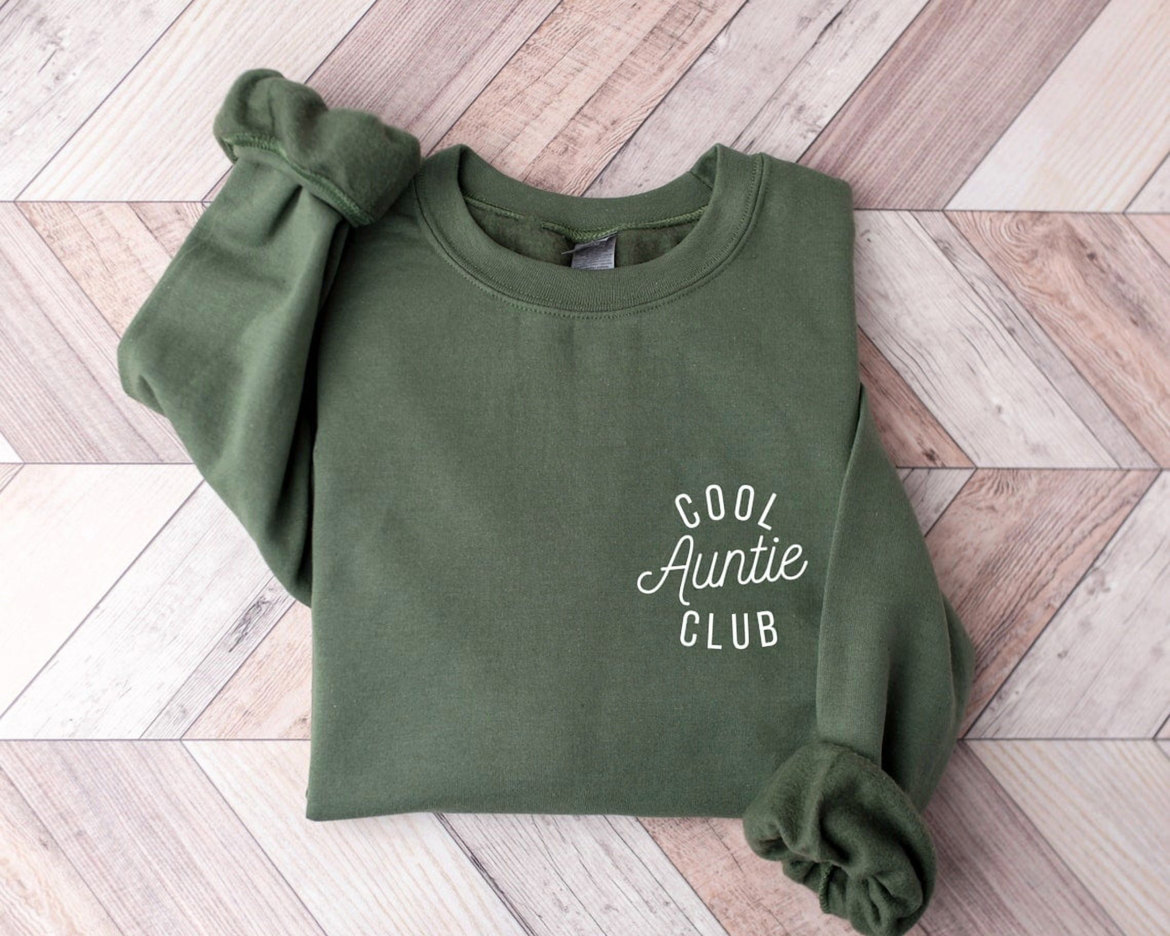 Auntie Sweatshirt Plus Size Personalized Auntie Sweatshirt - Custom Kids Name Embroidered Auntie Hoodie Funtie Auntie Hoodie Personalized