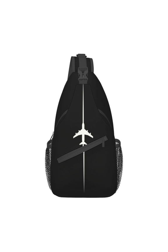 Cool Aviation Plane Crossing Sling Bags for Traveling Men's Airplane Aviator Pilot Chest Crossbody Backpack Shoulder Daypack