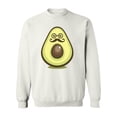 thumbnail image 1 of Cool Avocado With Moustache  Sweatshirt Men -Image by Shutterstock, Male 4X-Large, 1 of 4