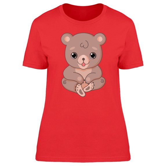 Cool Baby Bear Cartoon Tee Women's -Image by Shutterstock