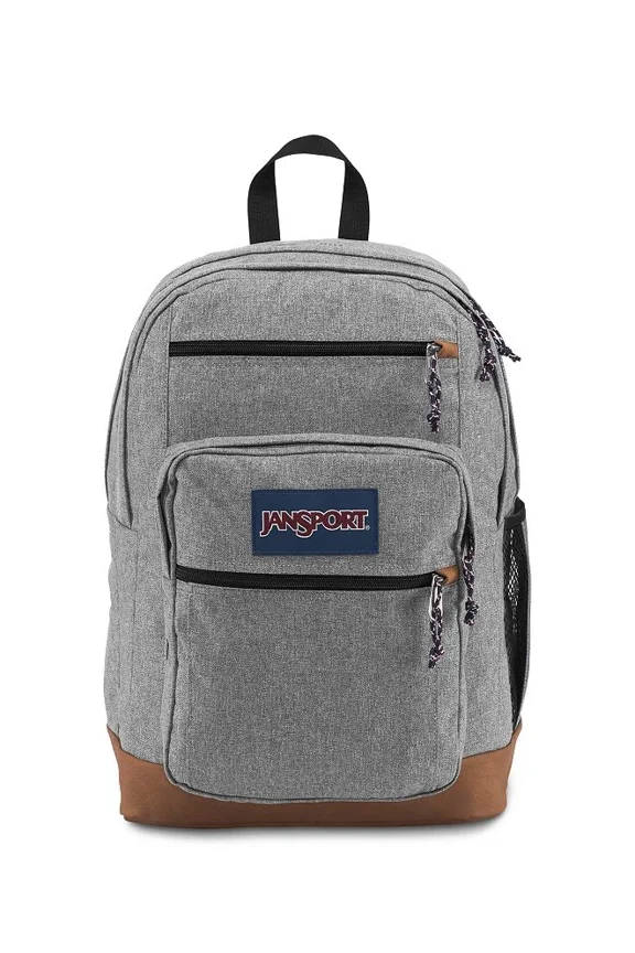 Backpack, with 15-inch Laptop Sleeve - Large Computer Bag Rucksack with 2 Compartments, Ergonomic Straps-Grey Letterman