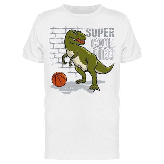 Super Cool Basketball Dino Tee Men's -Image by Shutterstock