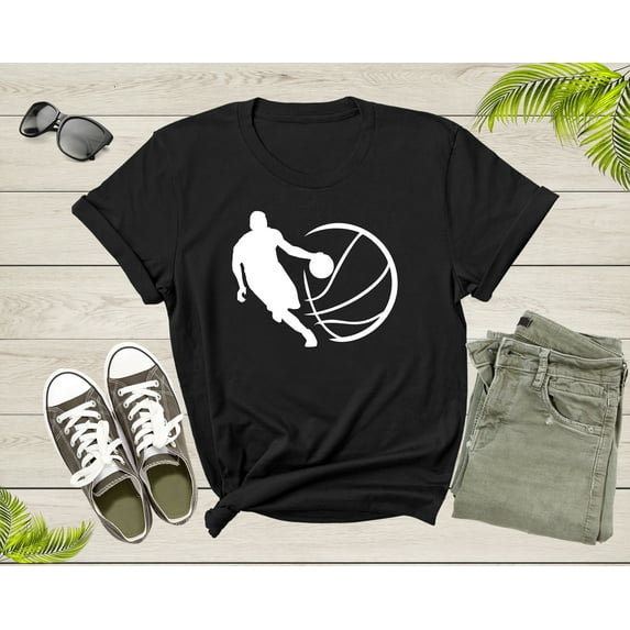 Cool Basketball Player Shirt For Men Women Boys Girls Basketball Lover Gift Idea Tshirt Basketball Birthday Present Gift Dad Mom T-shirt