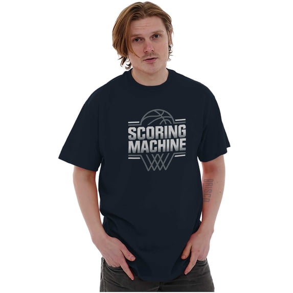 Cool Basketball Scoring Machine Men's Graphic T Shirt Tees Brisco Brands M