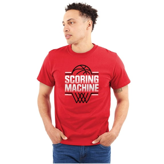 Cool Basketball Scoring Machine Men's Graphic T Shirt Tees Brisco Brands X