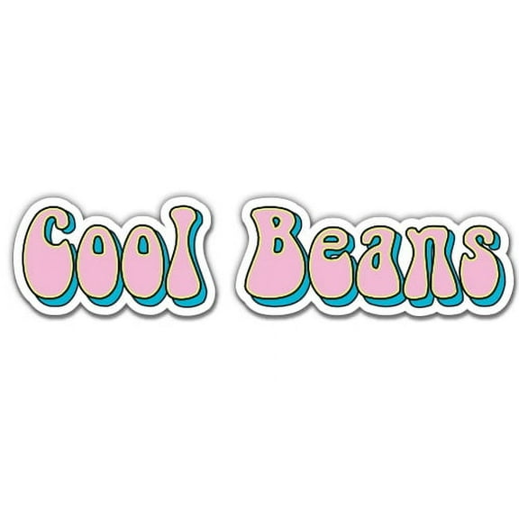 Cool Beans - 12" Vinyl Sticker Waterproof Decal