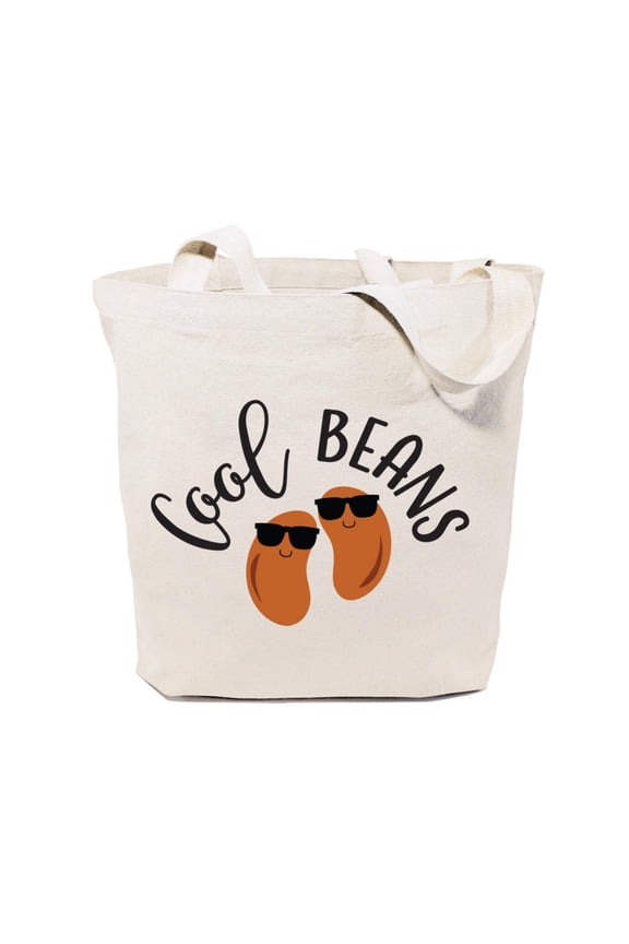 Cool Beans Cotton Canvas Tote Bag