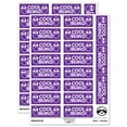thumbnail image 1 of Cool Beans Teacher Student School Sticker Set - Purple - Gloss Finish - 2.00" Large, 1 of 7
