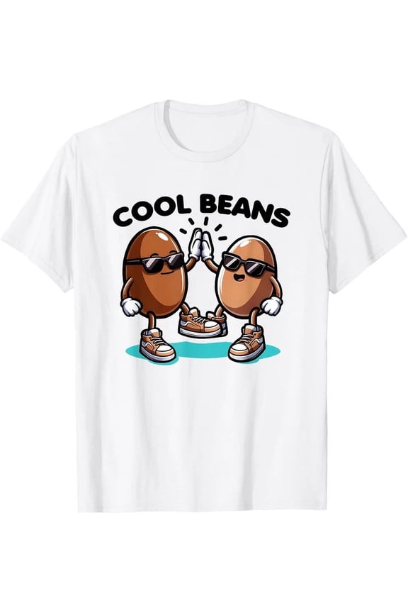 Cool Beans Vintage 80S Funny Saying Food Pun Cartoon T-Shirt