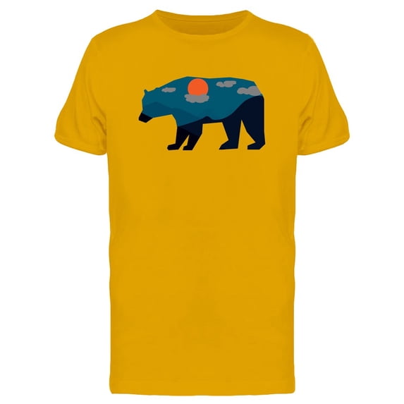 Cool Bear And Sunset Doodle Tee Men's -Image by Shutterstock