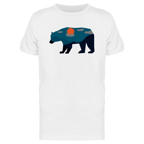 Cool Bear And Sunset Doodle Tee Men's -Image by Shutterstock