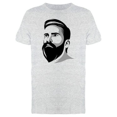 Cool Bearded Man T-Shirt Men -Image by Shutterstock, Male 3X-Large
