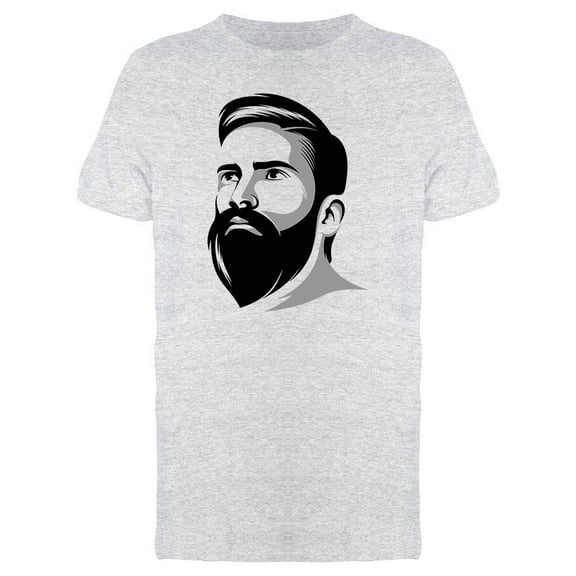 Cool Bearded Man T-Shirt Men -Image by Shutterstock, Male 3X-Large