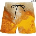 Cool Beer Beach Men Shorts 3D Printed Gym Board Shorts Fashion Hawaii