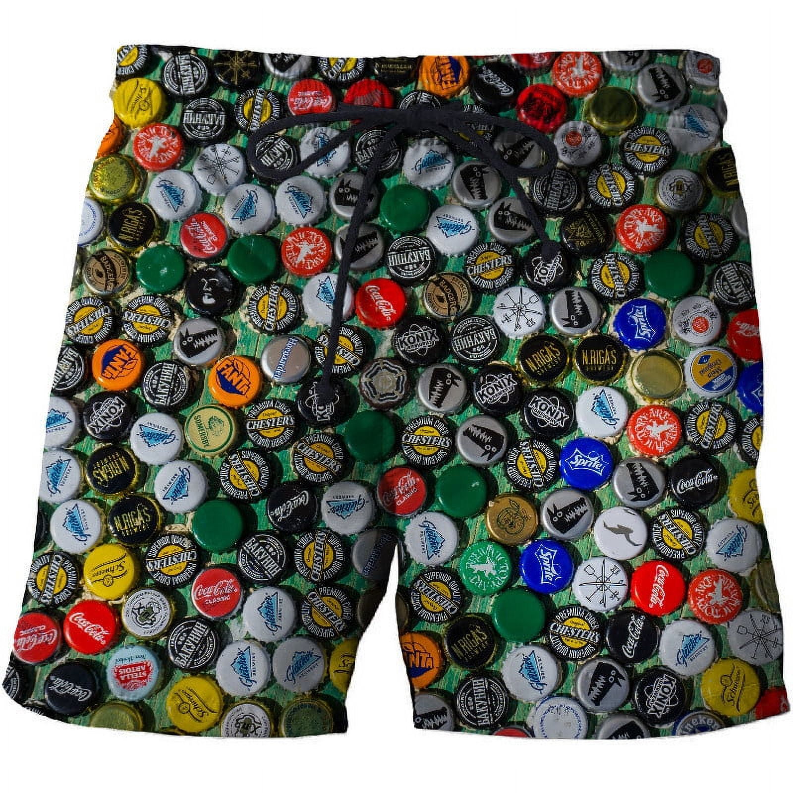 Cool Beer Graphic Board Shorts Pants Men Summer Casual Beach Shorts 3D