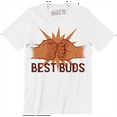 thumbnail image 1 of Cool Best Buds Two Fists Bumping Together In The Air Short Sleeve T-Shirt, 1 of 4