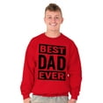 thumbnail image 1 of Cool Best Dad Ever Father's Day Men's Crewneck Sweatshirt Brisco Brands L, 1 of 1