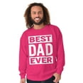 thumbnail image 1 of Cool Best Dad Ever Father's Day Men's Crewneck Sweatshirt Brisco Brands S, 1 of 6