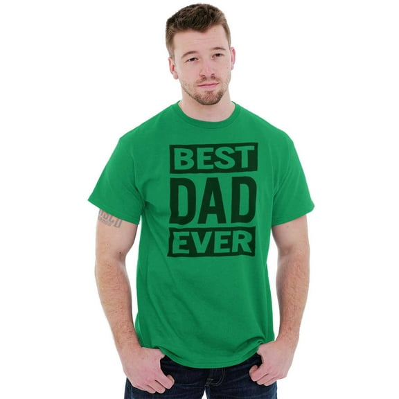 Cool Best Dad Ever Father's Day Men's Graphic T Shirt Tees Brisco Brands L