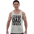 thumbnail image 1 of Cool Best Dad Ever Father's Day Mens Big & Tall Graphic Tank Top Brisco Brands 2X, 1 of 5