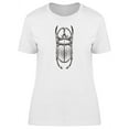 thumbnail image 1 of Cool Big Beetle Sketch T-Shirt Women -Image by Shutterstock, Female Large, 1 of 2