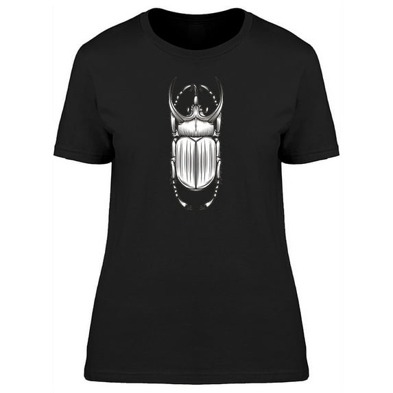 Cool Big Beetle Sketch T-Shirt Women -Image by Shutterstock, Female XX-Large