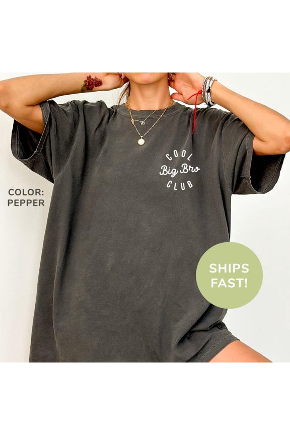 Cool Big Bro Club Shirt, Pregnancy Reveal Shirt, Baby Announcement Shirt, Cool Brother Shirt For Big Brothers