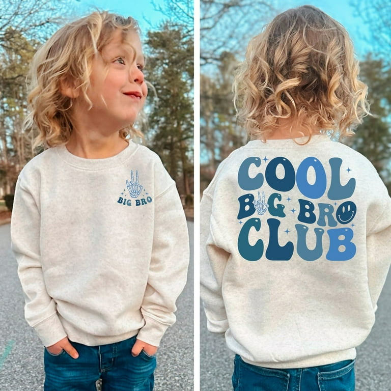 Cool Big Bro Club Shirts Big Bro Sweatshirt Toddler Tee Big Brother Shirt Big Brother Gift Birth Announcement Brother Gift Kids Shirt Walmart