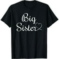 thumbnail image 1 of Cool Big Sister Heart Women T-Shirt Black 4X-Large, 1 of 4