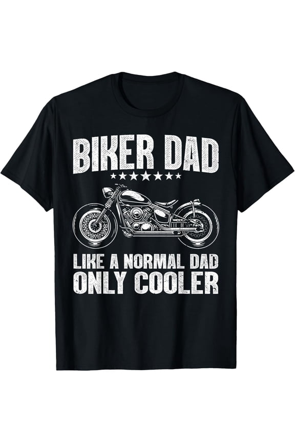 Cool Biker Design For Dad Men Motorcycling Motorcycle Biker T-Shirt men and women can wear, black, white, gifts