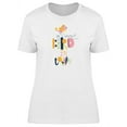 thumbnail image 1 of Cool Bird In Town Doodle Quote T-Shirt Women -Image by Shutterstock, Female XX-Large, 1 of 2