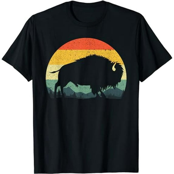 Cool Bison Design For Men Women Kids Buffalo Bison Lovers T-Shirt